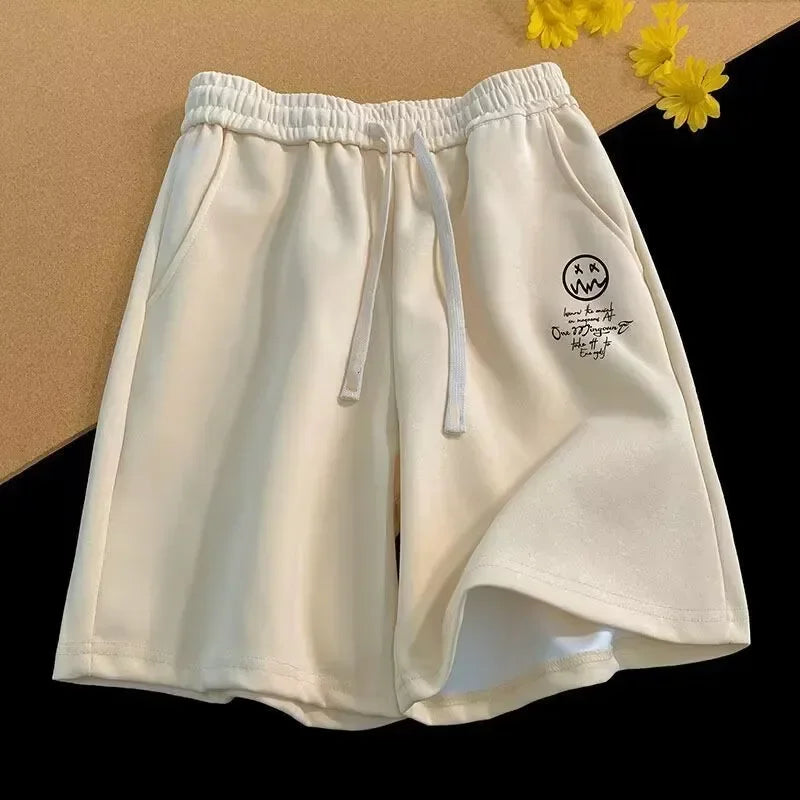 Stripped Smiley Shorts