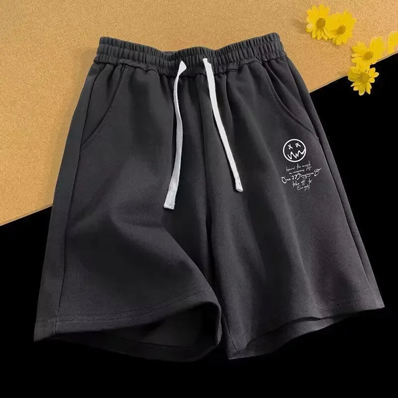 Stripped Smiley Shorts
