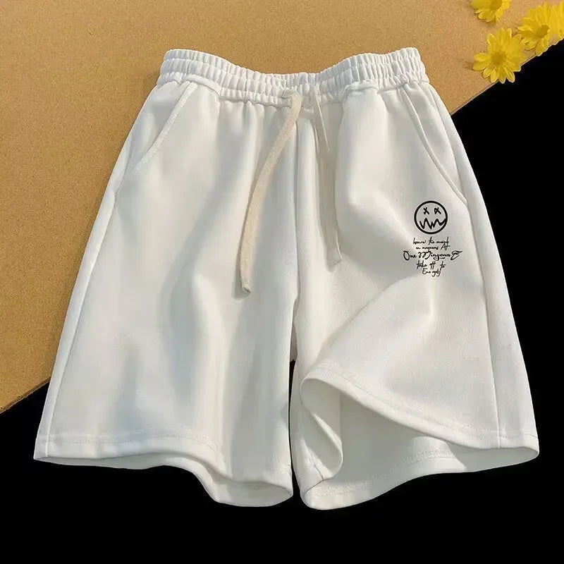 Stripped Smiley Shorts