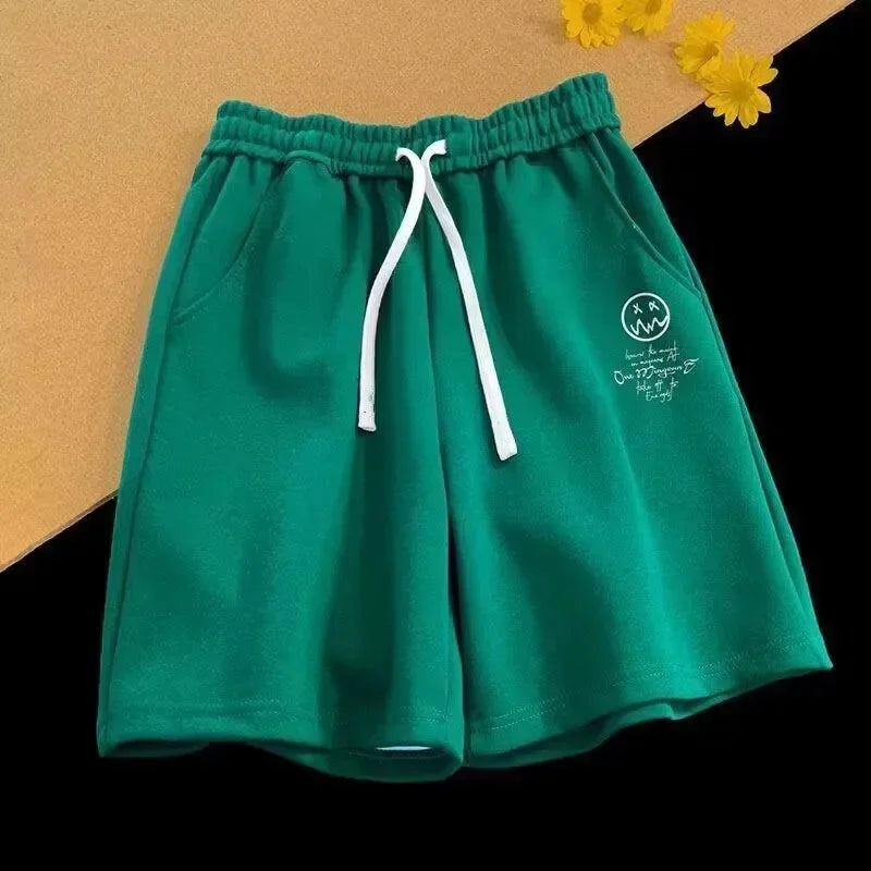 Stripped Smiley Shorts