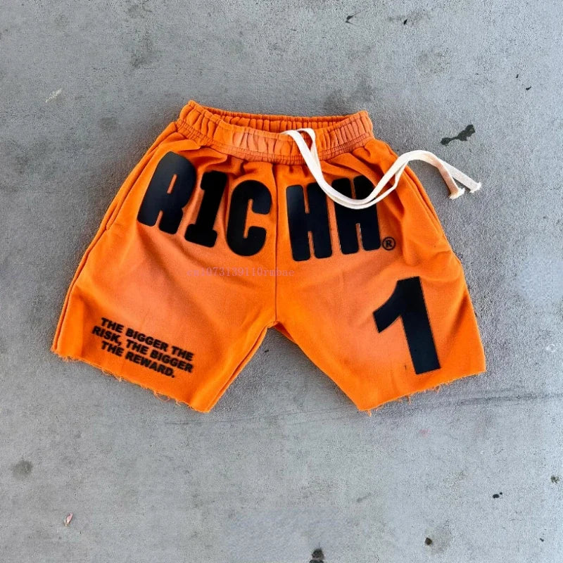 American Retro Senior Rubber Letters Shorts