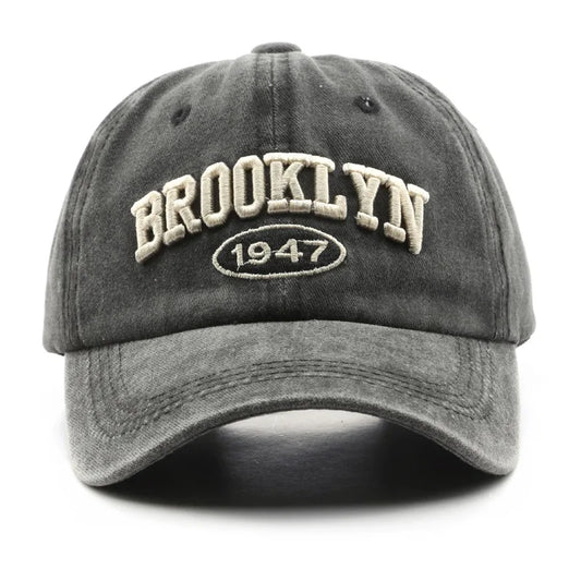 Retro Brooklyn Letter Embroidery Baseball Cap