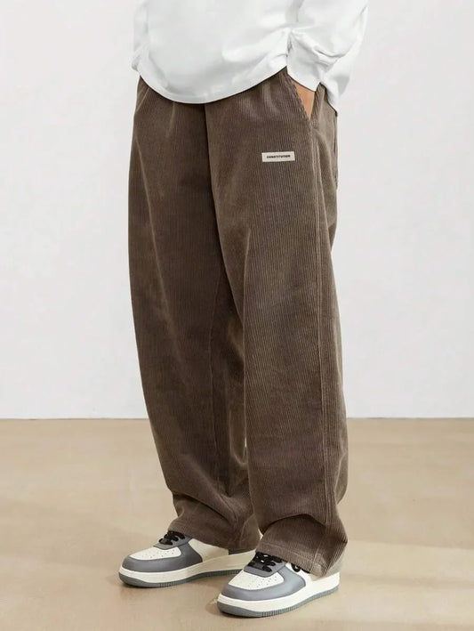 Corduroy Loose Sweat Pants