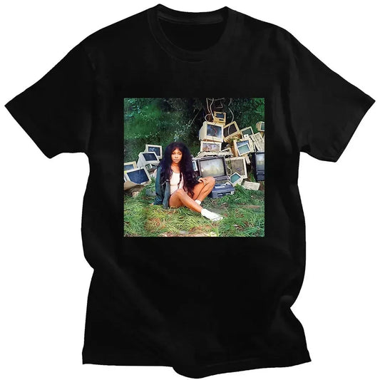 Rapper SZA CTRL X SOS Album Print T Shirt