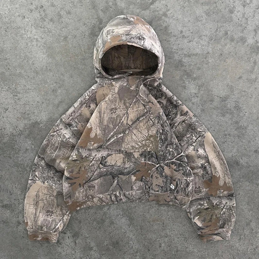 Y2K Camouflage Pullover Hoodie