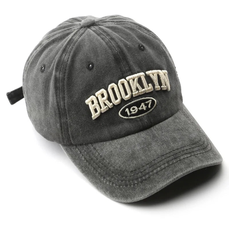 Retro Brooklyn Letter Embroidery Baseball Cap