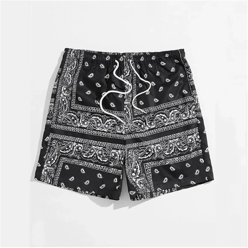 Bandana Graphic Beach Shorts