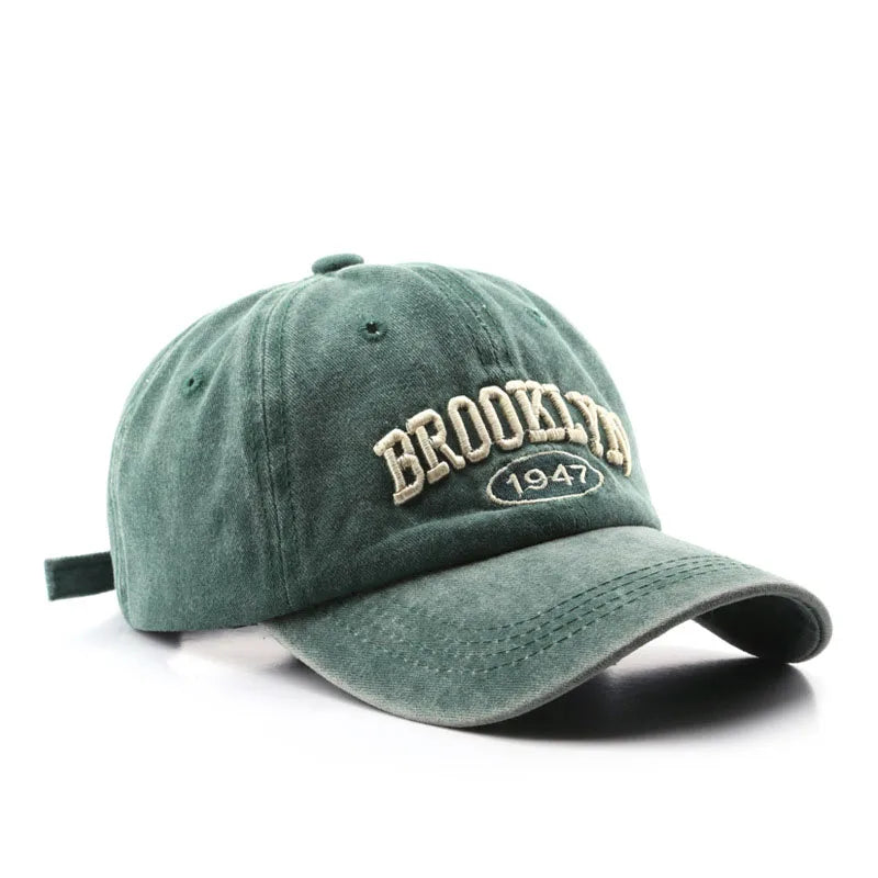 Retro Brooklyn Letter Embroidery Baseball Cap