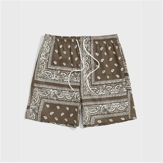 Bandana Graphic Beach Shorts