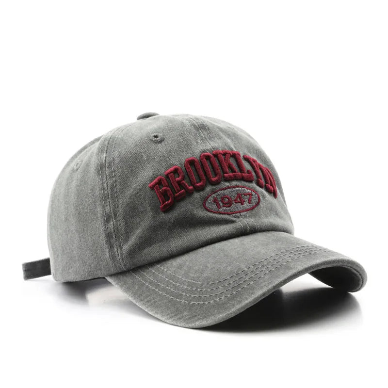 Retro Brooklyn Letter Embroidery Baseball Cap