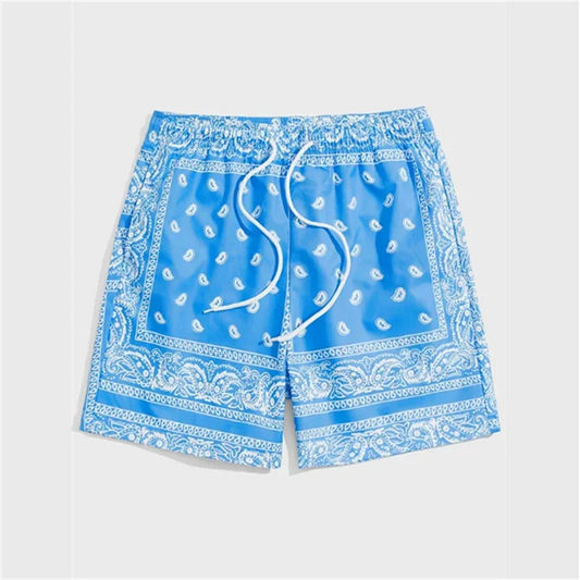 Bandana Graphic Beach Shorts