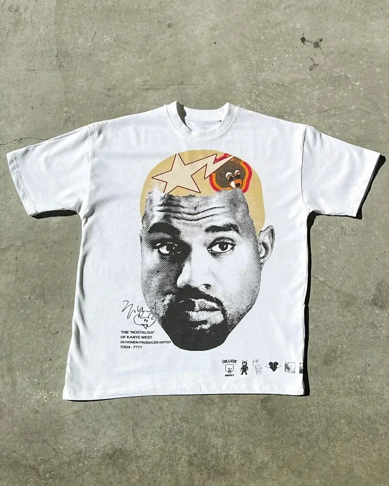 Y2k retro summer hip-hop personalized couple top