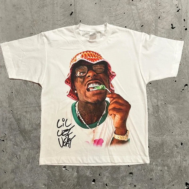 Y2k retro summer hip-hop personalized couple top