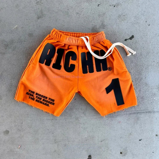 American Retro Senior Rubber Letters Shorts