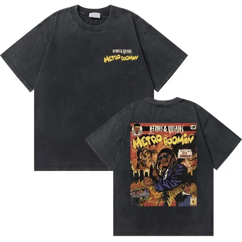 Rapper Future Metro Boomin We Don't Trust You Graphic Oversized T-shirt Men