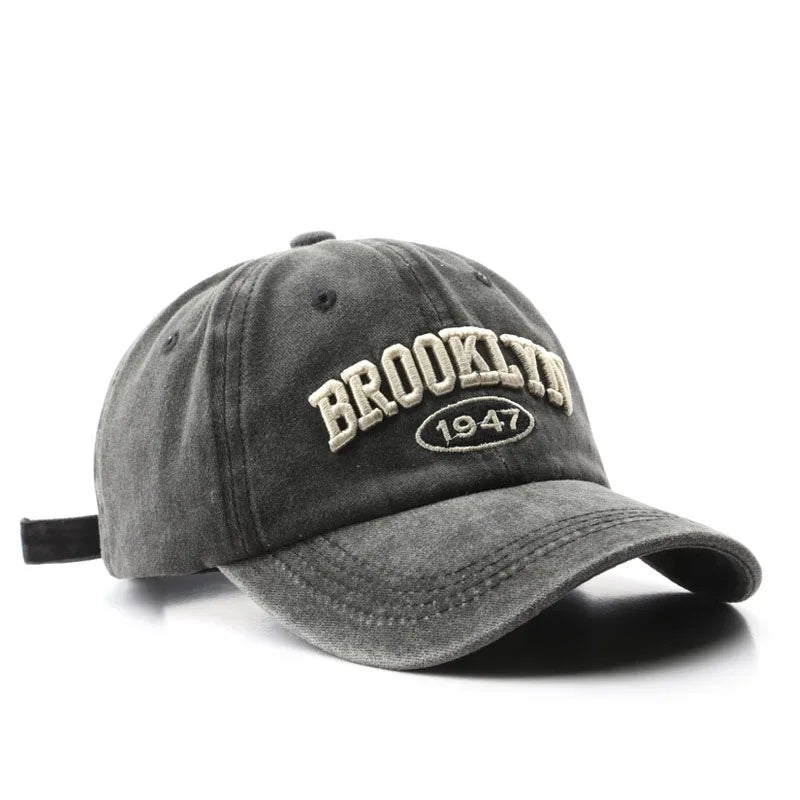 Retro Brooklyn Letter Embroidery Baseball Cap