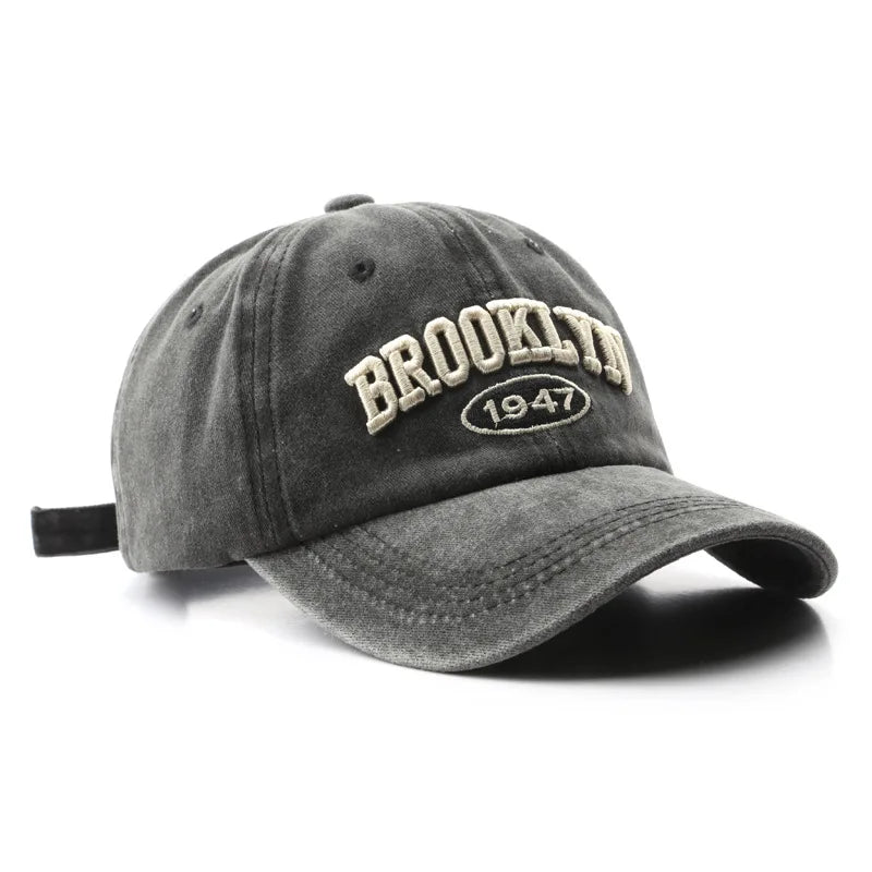 Retro Brooklyn Letter Embroidery Baseball Cap