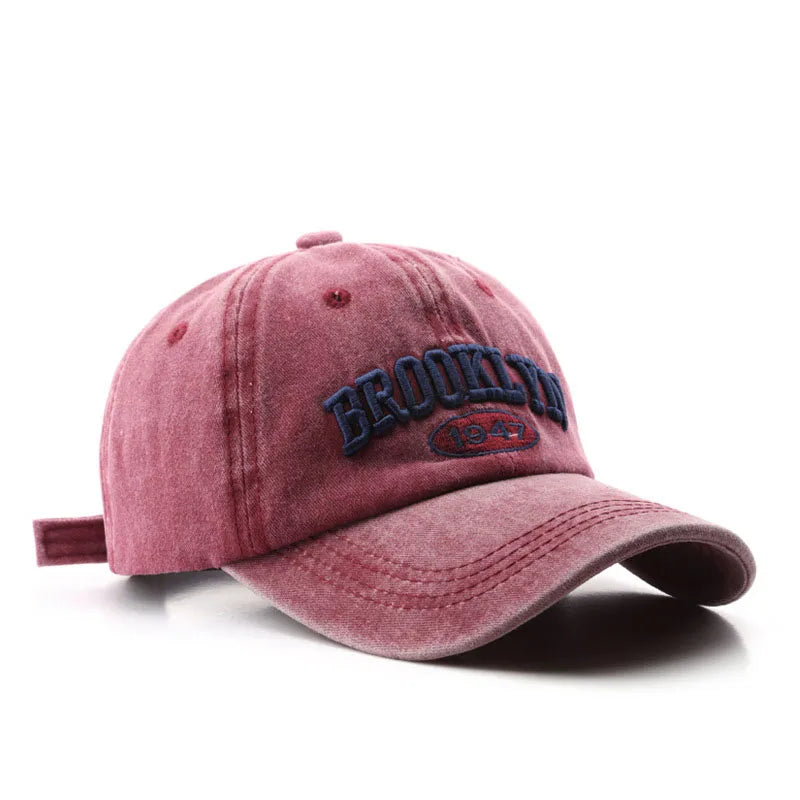 Retro Brooklyn Letter Embroidery Baseball Cap