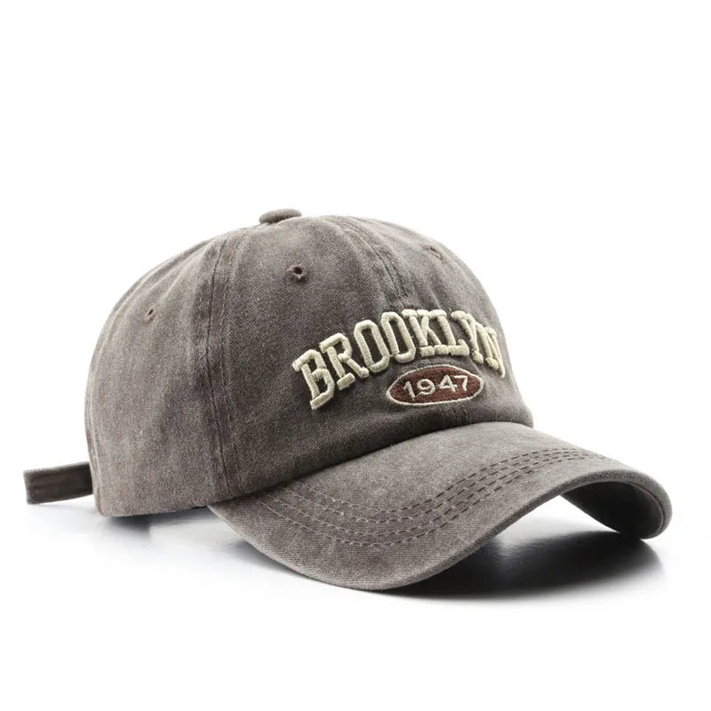 Retro Brooklyn Letter Embroidery Baseball Cap