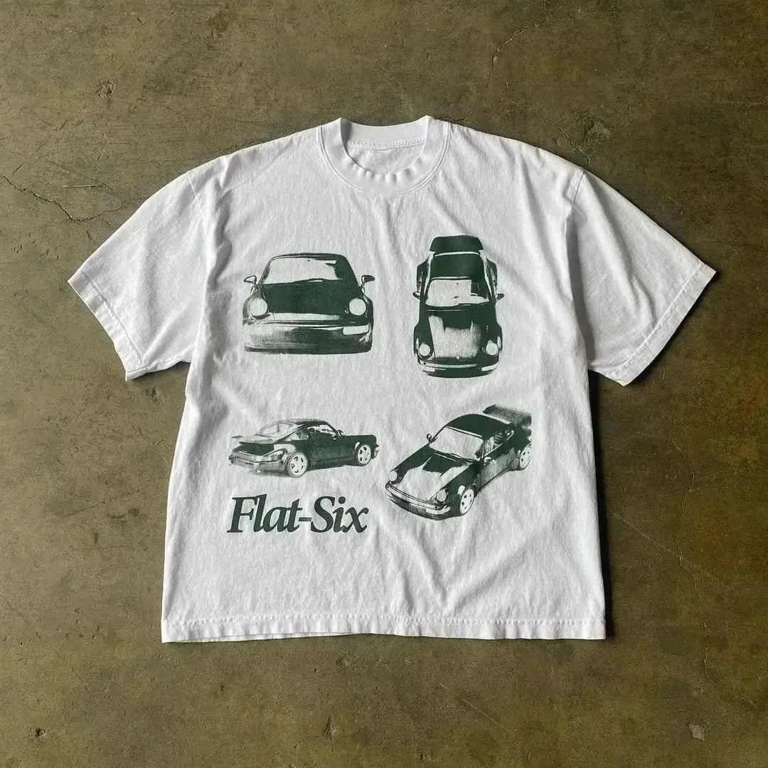 Y2k Clothing Vintage Car Tees