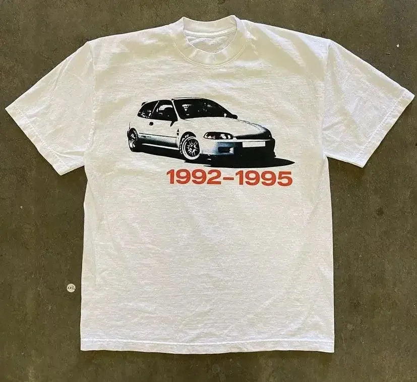 Y2k Clothing Vintage Car Tees
