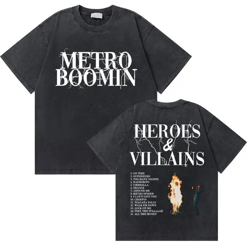 Rapper Future Metro Boomin We Don't Trust You Graphic Oversized T-shirt Men