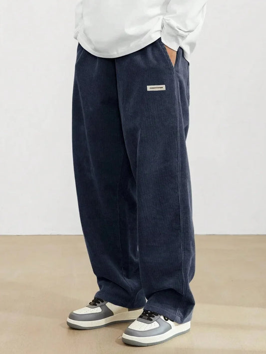 Corduroy Loose Sweat Pants