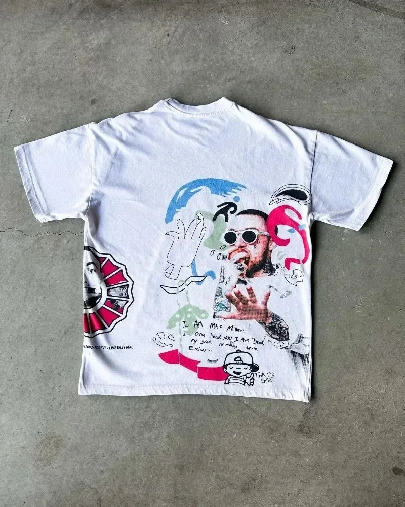 Y2K New American retro street loose oversized top
