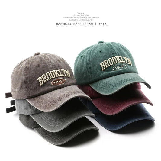 Retro Brooklyn Letter Embroidery Baseball Cap