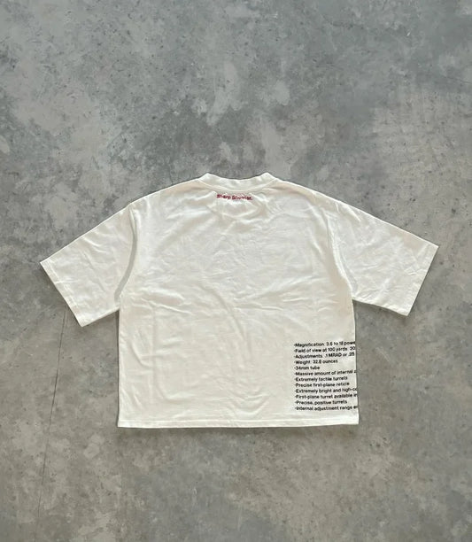 Y2K Streetwear Round Neck Big Eyes Print Graphic Oversized T-Shirt