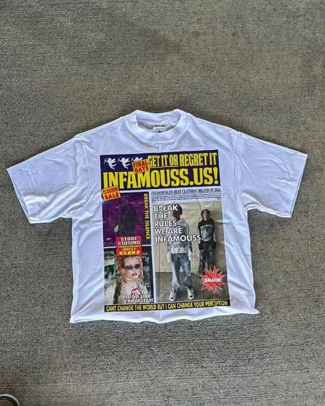 Graphic T-shirt y2k Top Oversized T-shirt