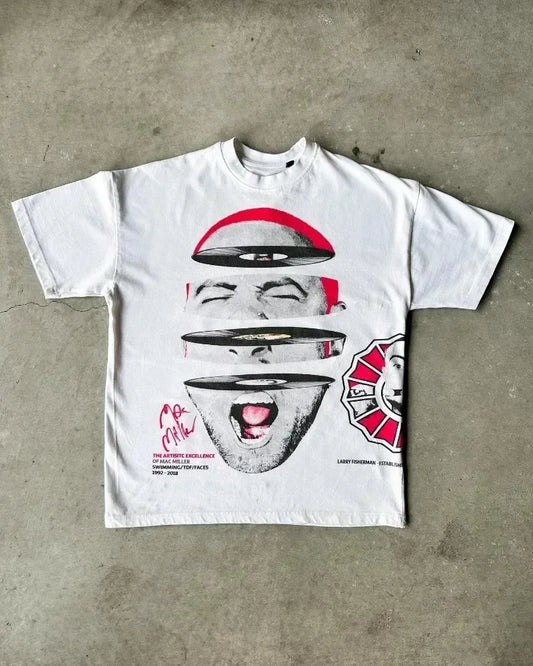 Y2K New American retro street loose oversized top