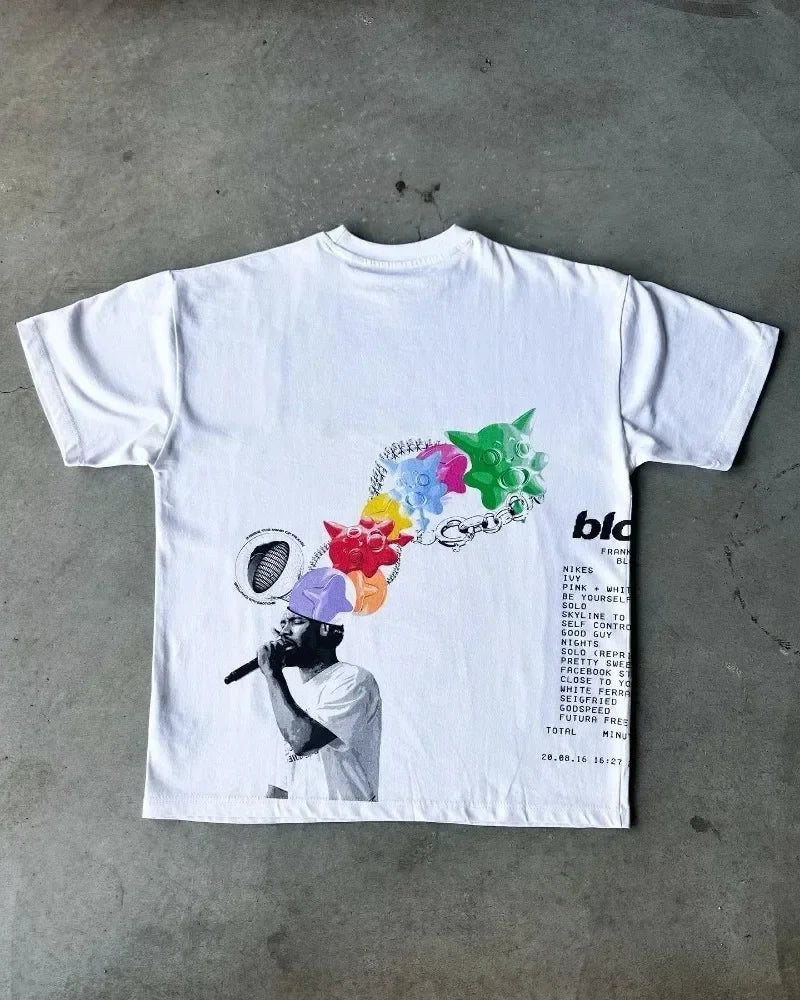 Y2K New American retro street loose oversized top