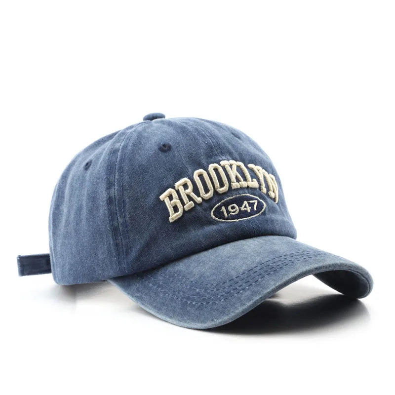 Retro Brooklyn Letter Embroidery Baseball Cap